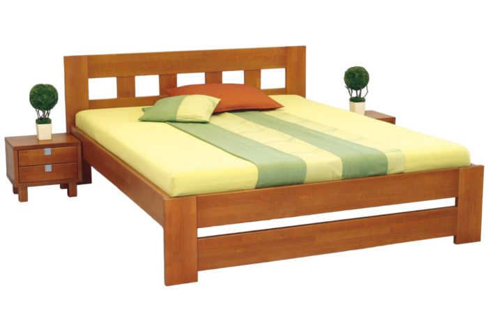 Wooden Bed Modern Simple - Home Decor