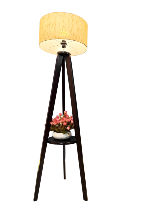 wooden floor lamp