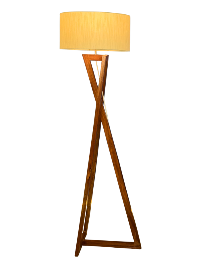 wooden floor lamp