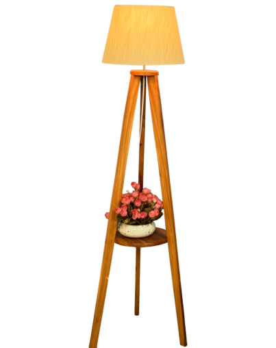 Wooden floor Stand lamp