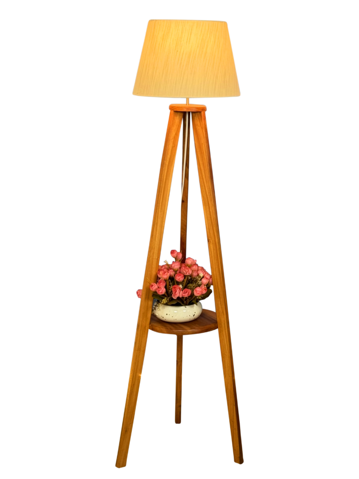 Wooden floor Stand lamp