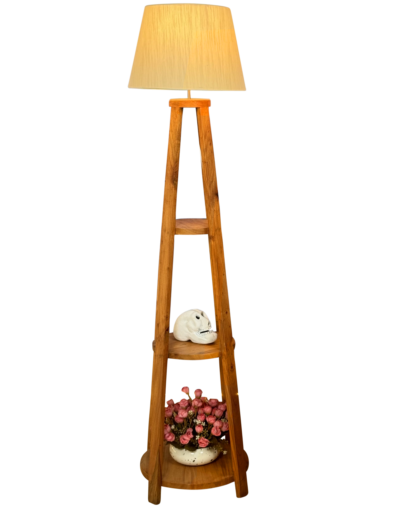 Wooden floor Stand lamp