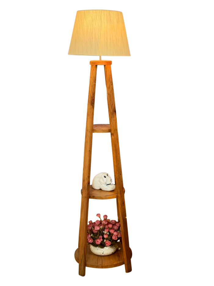 Wooden floor Stand lamp