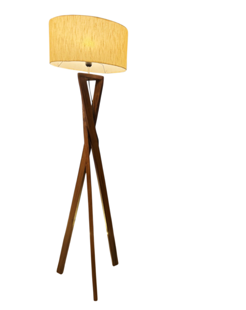 wooden floor lamp