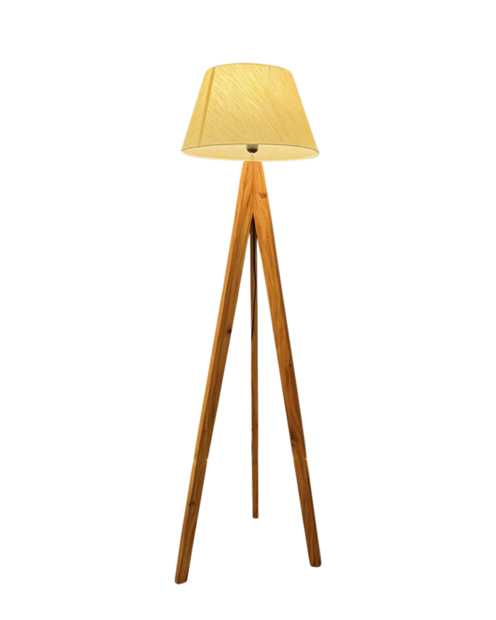 wooden floor lamp